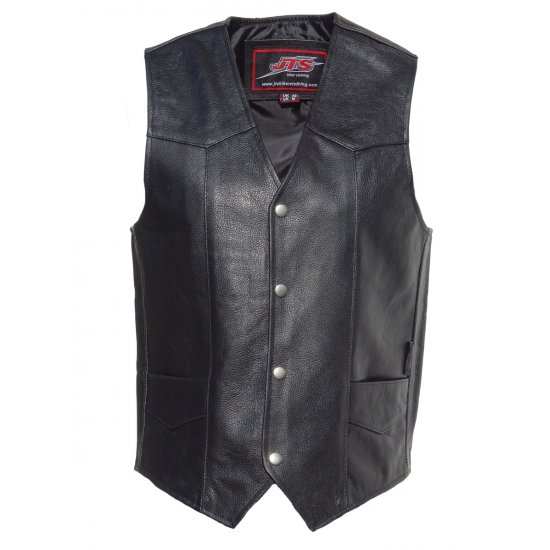 JTS Plain Leather Waistcoat